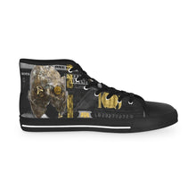 Load image into Gallery viewer, BLACK & GOLD MG Men's High Top Sneakers
