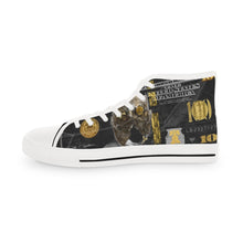 Load image into Gallery viewer, BLACK & GOLD MG Men's High Top Sneakers