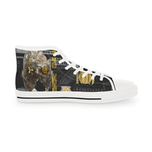 Load image into Gallery viewer, BLACK & GOLD MG Men's High Top Sneakers