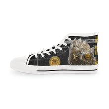 Load image into Gallery viewer, BLACK & GOLD MG Men's High Top Sneakers