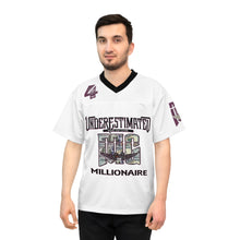 Load image into Gallery viewer, #4 millionaire Unisex Football Jersey (AOP)