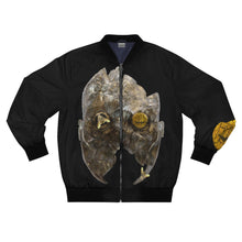 Load image into Gallery viewer, Gold Face MG AOP Bomber Jacket