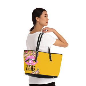 Bad Girlz MG Yellow PU Leather Shoulder Bag