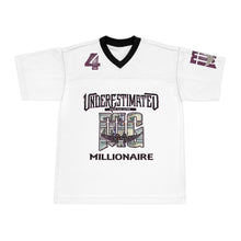 Load image into Gallery viewer, #4 millionaire Unisex Football Jersey (AOP)
