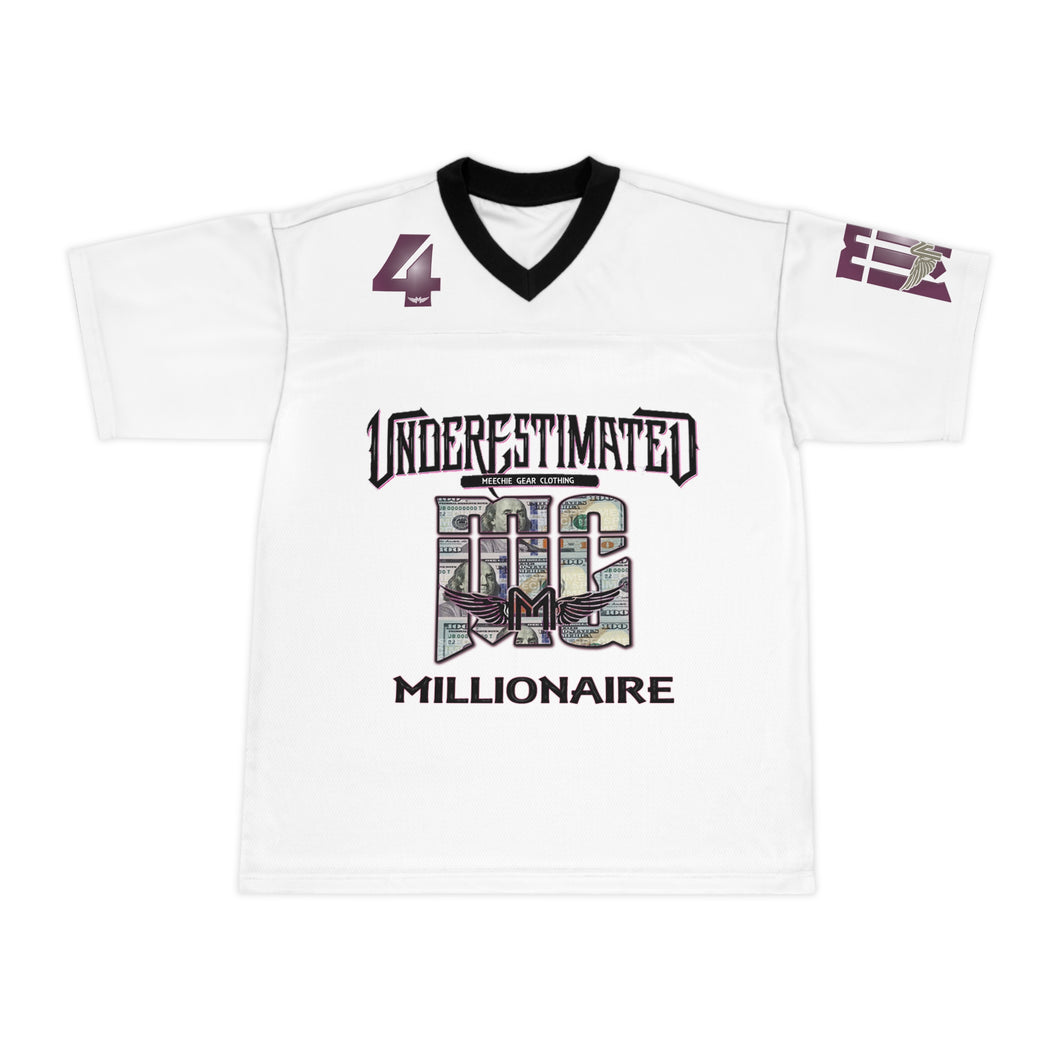 #4 millionaire Unisex Football Jersey (AOP)