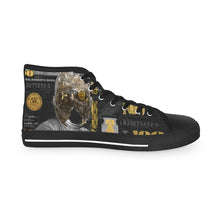 Load image into Gallery viewer, BLACK &amp; GOLD MG Men&#39;s High Top Sneakers
