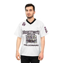 Load image into Gallery viewer, #4 millionaire Unisex Football Jersey (AOP)
