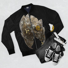 Load image into Gallery viewer, Gold Face MG  AOP Bomber Jacket
